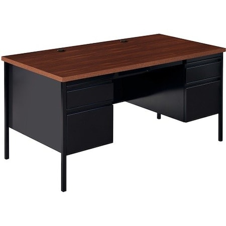 Lorell DESK, DBLPED, 30X60, BKWT LLR60927